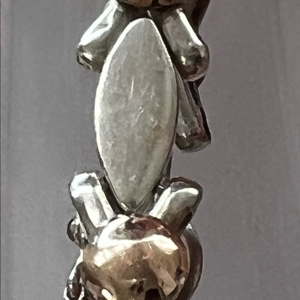 18K Rose Gold and 950 Sterling Silver Bracelet - Picture 7 of 7